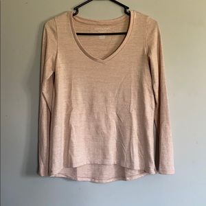 Plush pink long sleeve shirt